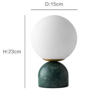 Lámpara de mesa de mármol