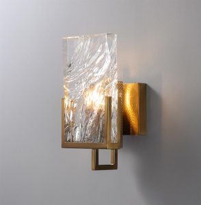 Nástěnná lampa s krystaly ledu Crystal Sconce