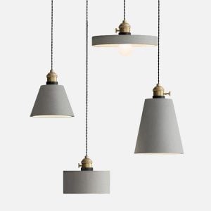 Vasa minimalistisk hängande lampa i betong