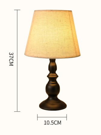 Lámpara de mesa de lino